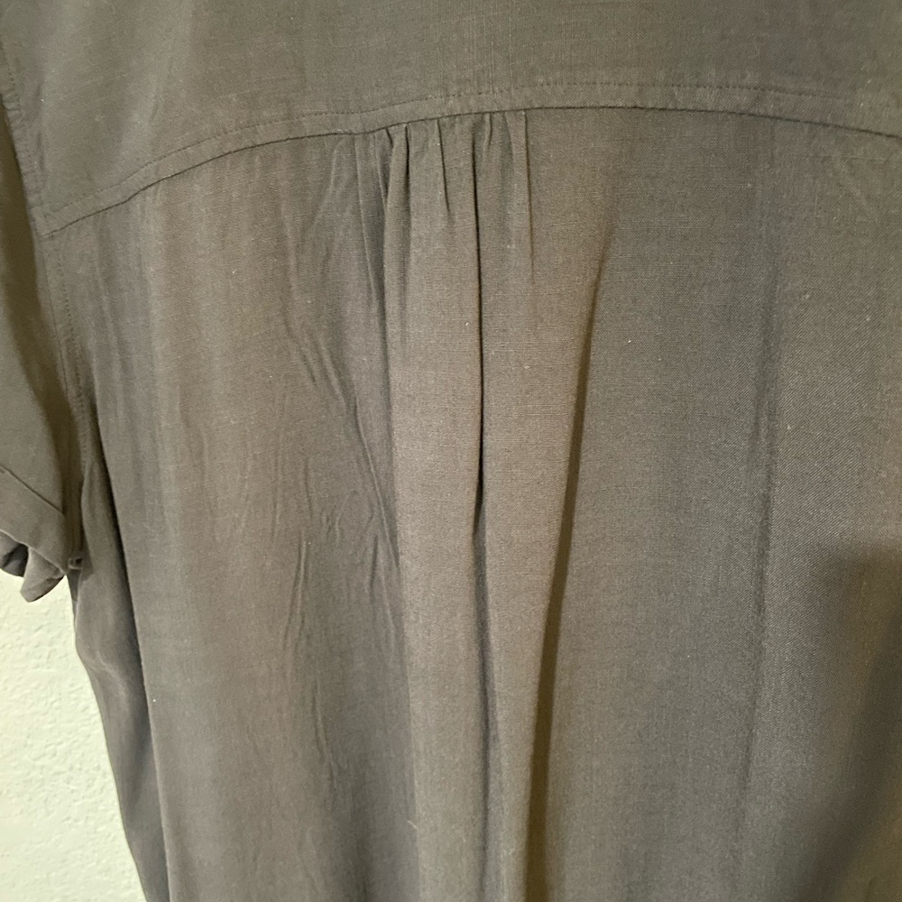 Zara White Button Down Shirt Short Sleeve Small - Picture 5 of 5
